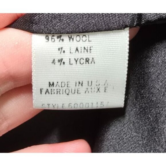 Theory Womens Wide Lapel Two Button Blazer Jacket Sz 8 Black Wool Blend Capsule - Picture 8 of 13